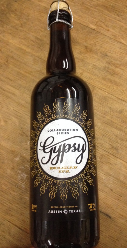 Adelbert's Celis Gypsy IPA Bottle on Wood - Craft beer Austin