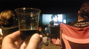 Watching Hot Rod while sipping on 512 Whiskey Barrel Aged Double Pecan Porter