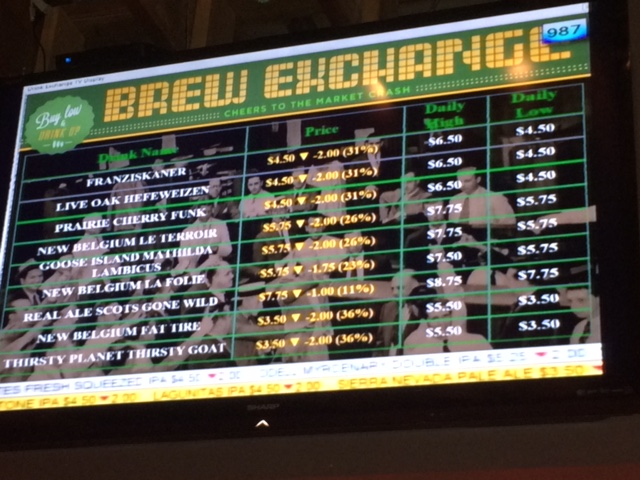 Brew Exchange tap list