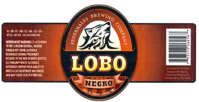Pedernales Brewing Lobo Negro