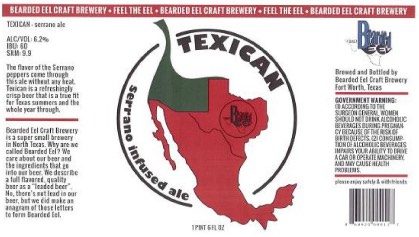 Bearded Eel Texican Serrano Infused Ale