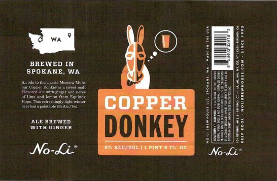 No-Li Copper Donkey