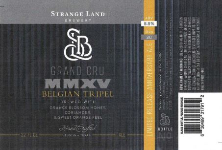 Label For Strange Land Grand Cru