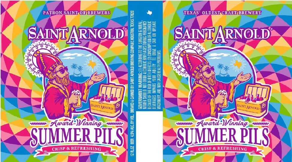 saint arnold summer pils TABC Label and Brewery Approvals April 15 2016
