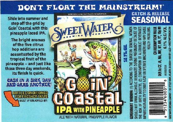 sweetwater goin coastal TABC Label and Brewery Approvals April 15 2016