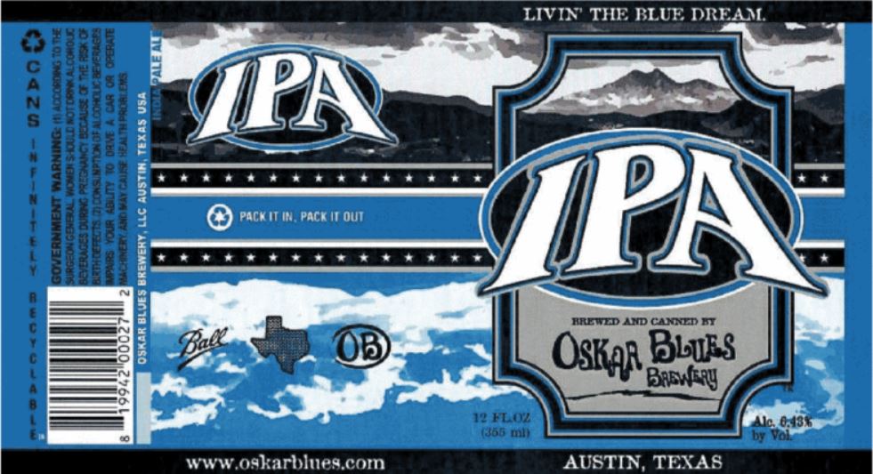 oskar blues ipa TABC Label and Brewery Approvals July 22 2016