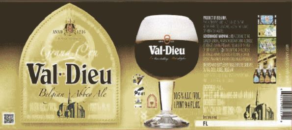 val dieu grand cru TABC Label and Brewery Approvals July 22 2016