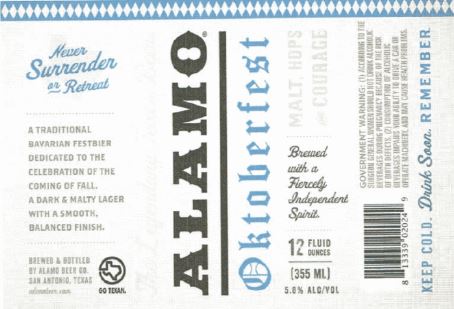 alamo oktoberfest TABC Label and Brewery Approvals Aug 5 2016