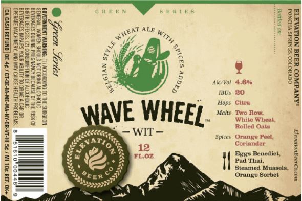 elevation wave wheel TABC Label and Brewery Approvals Aug 19 2016