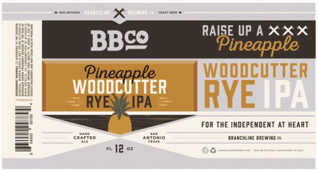 branchline-pinneapple-woodcutter TABC Label and Brewery Approvals September 23 2016