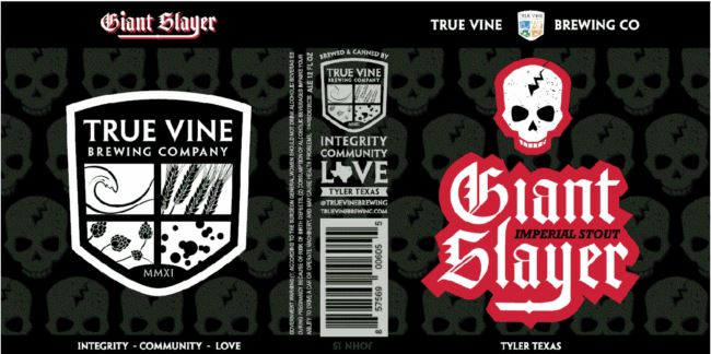 true-vine-giant-slayer TABC Label and Brewery Approvals October 21st 2016