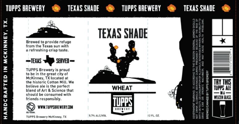 tupps-texas-shade TABC Label and Brewery Approvals Oct 28th 2016