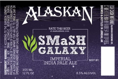 Alaskan Smash galaxy TABC Label and Brewery Approvals Jan 23 2017